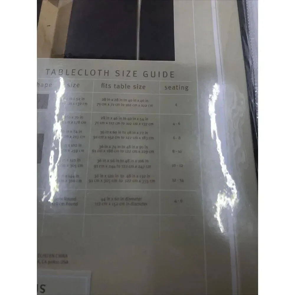 Melody Sage/Green Square Tablecloth 52”x52” VTG New
